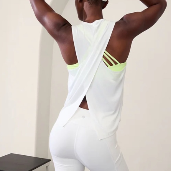 Athleta SOLAR UPF TANK, White, M, New with Tag - Picture 2 of 6